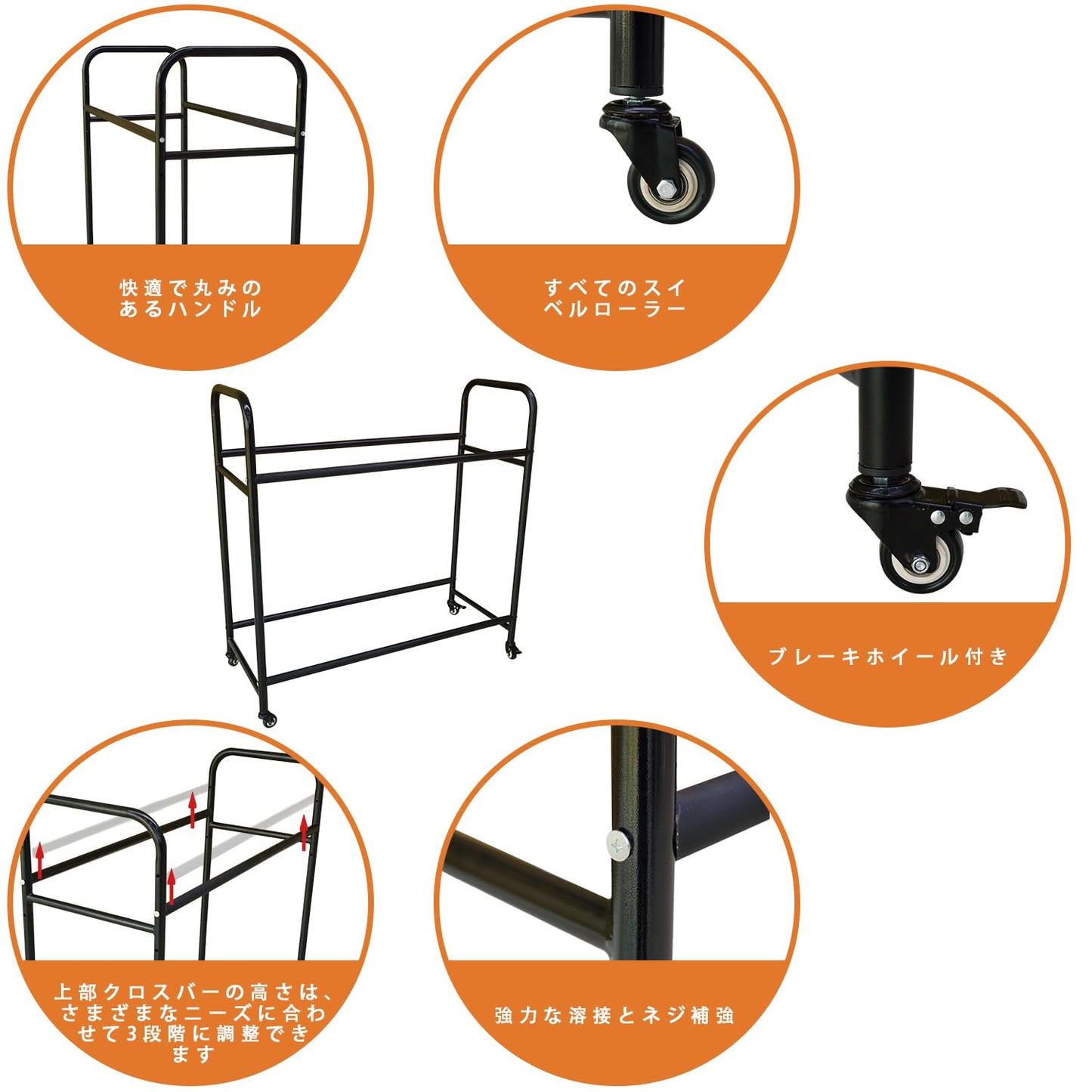 Orealauto タイヤラック タイヤスタンド 2段式タイヤラック 8-10本タイヤ収納 屋外 タイヤ カー用品 普通車 軽自動車 大型車 RV車 SUV 車 物置 保管 ワイド スペアタイヤ スタッドレスタイヤ ガレージ収納 縦置き キャスター付き タイヤラック スタンド ロック機能付き
