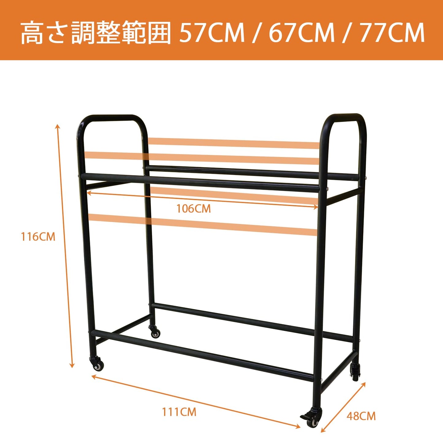 Orealauto タイヤラック タイヤスタンド 2段式タイヤラック 8-10本タイヤ収納 屋外 タイヤ カー用品 普通車 軽自動車 大型車 RV車 SUV 車 物置 保管 ワイド スペアタイヤ スタッドレスタイヤ ガレージ収納 縦置き キャスター付き タイヤラック スタンド ロック機能付き