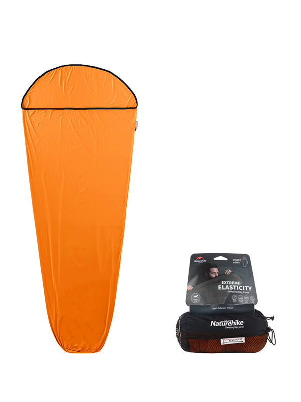 Naturehike インナーシーツ シュラフ トラベルシーツ シュラフライナー 超軽量 コンパクト 高い弾性 肌触り良い 速乾 保温 吸湿 丸洗い可能 アウトドア キャンプ ホテル 山小屋 防災 寝袋内 室内 車中泊 収納袋付き