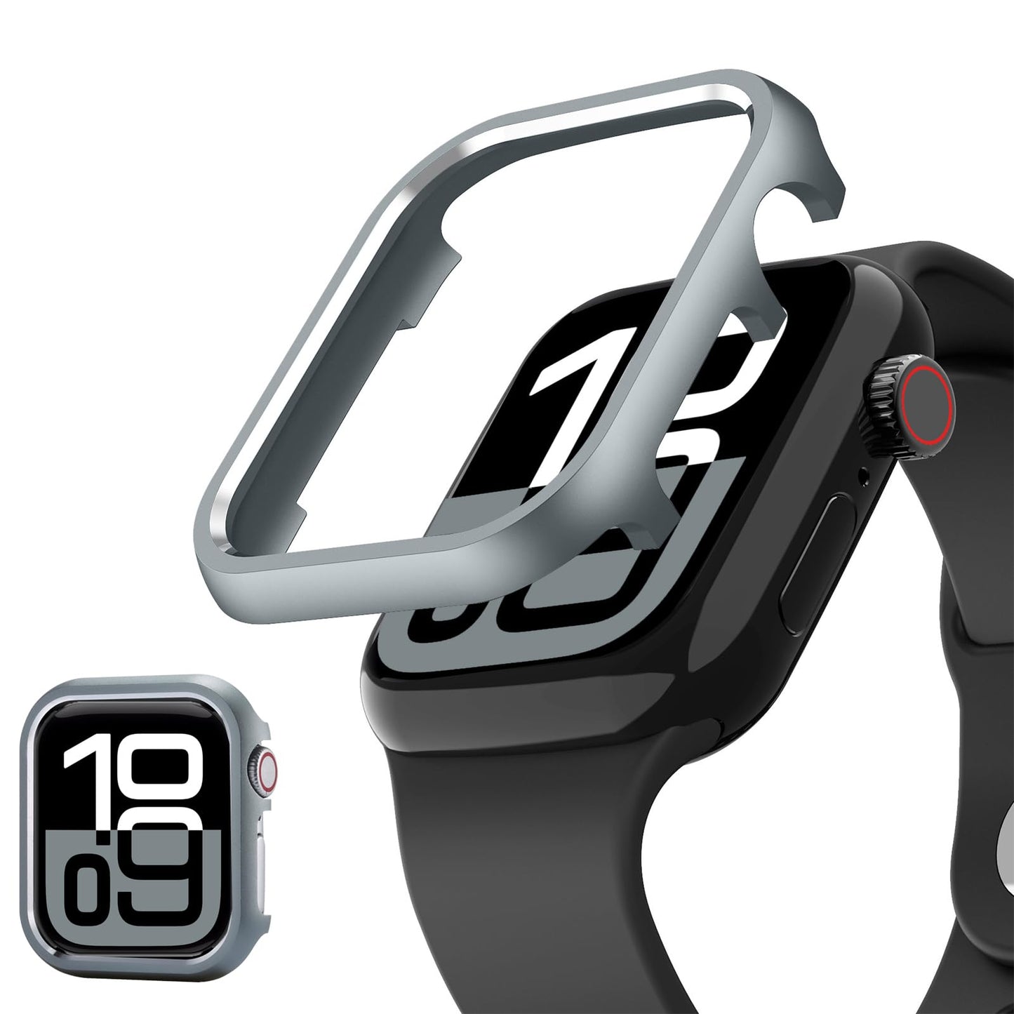 適用 Apple Watch10 42mmメタル ケース 金属カバー iWatch Series10 42mm周り保護 枠 落下保護 耐久性 耐衝撃性 取り付け簡単 シンプル かわいい アップル ウォッチ シリーズ 10 バンパー42mm