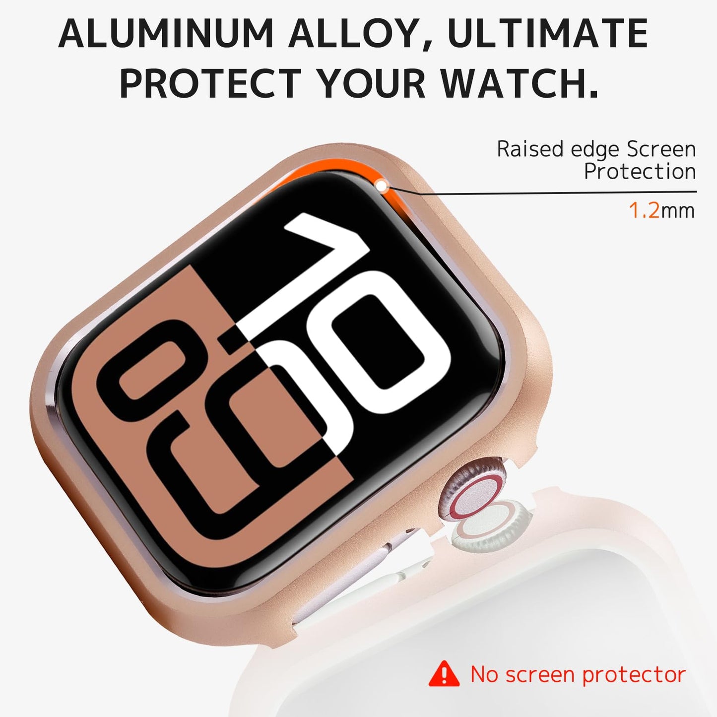 適用 Apple Watch10 42mmメタル ケース 金属カバー iWatch Series10 42mm周り保護 枠 落下保護 耐久性 耐衝撃性 取り付け簡単 シンプル かわいい アップル ウォッチ シリーズ 10 バンパー42mm