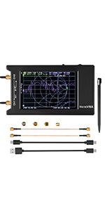 NanoVNA 50KHz-1.5GHz アンテナネットワー クアナライザ ベクトルネットワークアナライザ アンテナ アナライザー 短波MF HF VHF UHF アンテナ アナライザ定在波 アンテナアナライザ 測定Sパラメータ、電圧定在波比、Nano VNA測定ツール DIY 校正