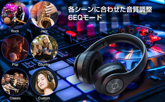 ヘッドホン ワイヤレス ヘッドフォン ヘッドホン bluetooth ヘッドホン 有線 無線 Bluetooth5.3 HIFI音質 35H連続使用 6種EQモード 折りたたみ式 音漏れ防止 収納ケース付き iPhone Android 日本語