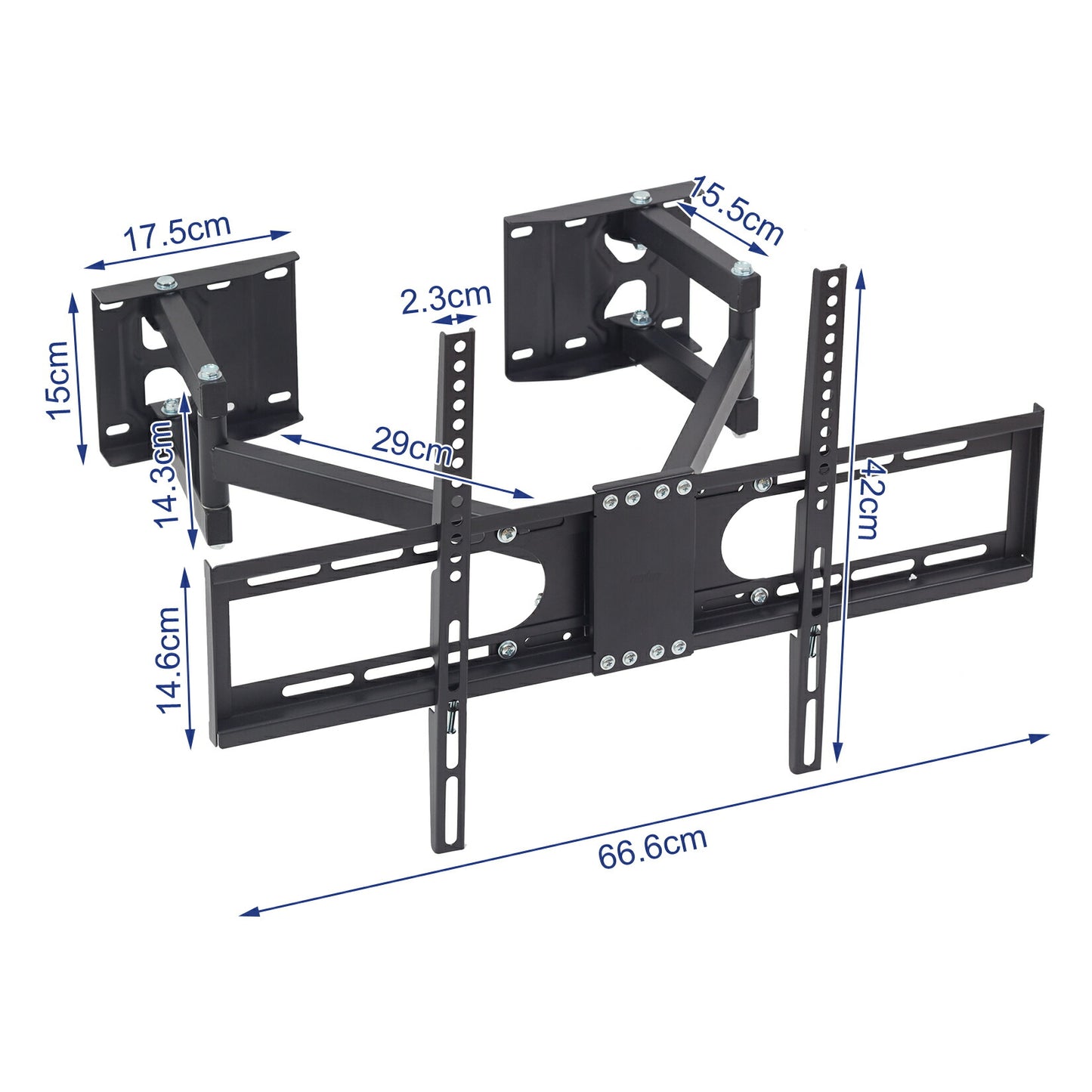 壁掛けテレビ 金具 アーム式 32～65インチ コーナー 設置可能 テレビ壁掛け金具 耐荷重35kg 上下・左右・前後調節 テレビ 壁掛け アーム ロング TVマウント