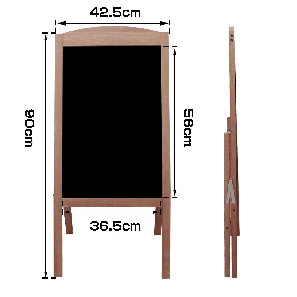 A型看板 大型 立て看板 ブラックボード a看板 片面 高さ90cm メニューボード 折り畳み 木製 看板 自立式 スタンド 屋外 黒板 磁石 チョーク 蛍光マーカー 対応 カフェ サロン 飲食店 ウェルカムボード ディスプレイ おしゃれ