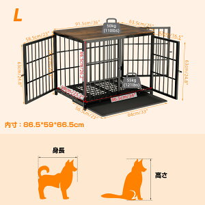 犬用ケージ 屋根付き 連接可能 小型犬 中型犬 白 黒 頑丈 トレー付き 犬ケージサークル 室内 犬小屋 木製 おしゃれ ペットケージ ウッディサークル インテリア ドッグケージ ホワイト ブラック