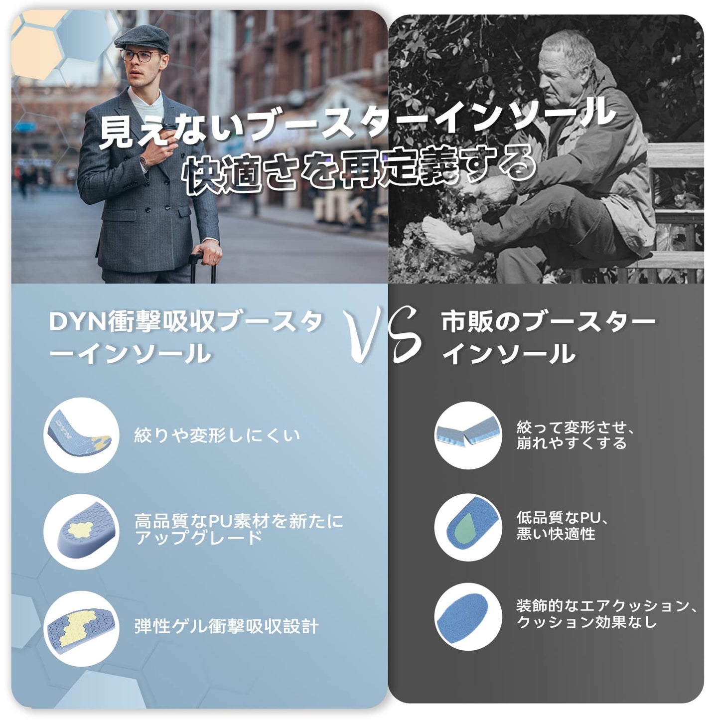 アーチサポート　DynWalker アップ シークレットインソール 中敷き