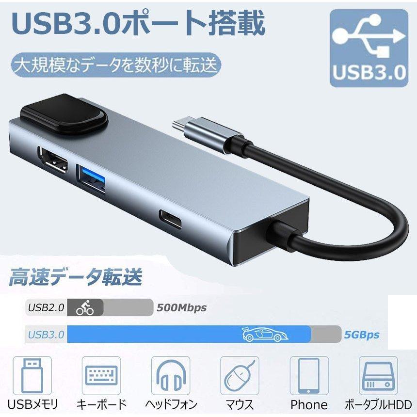 USB TypeC ハブ 6 in 1 Nintendo Switch対応