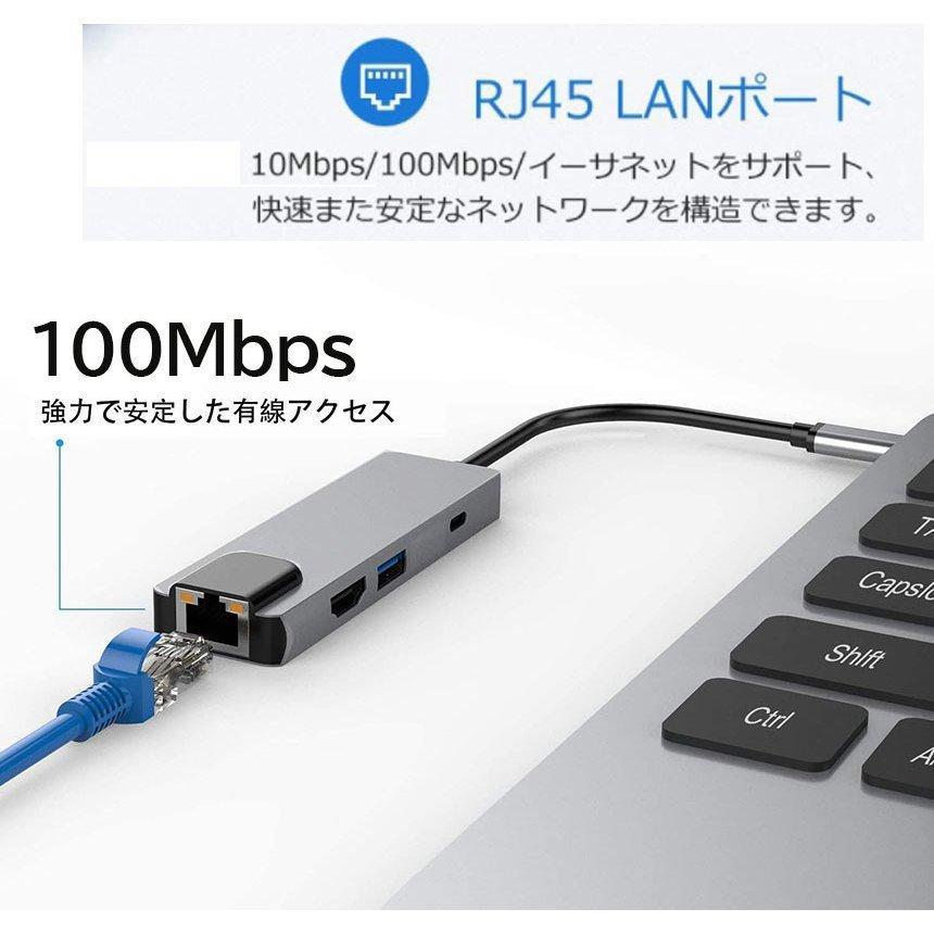 USB TypeC ハブ 6 in 1 Nintendo Switch対応