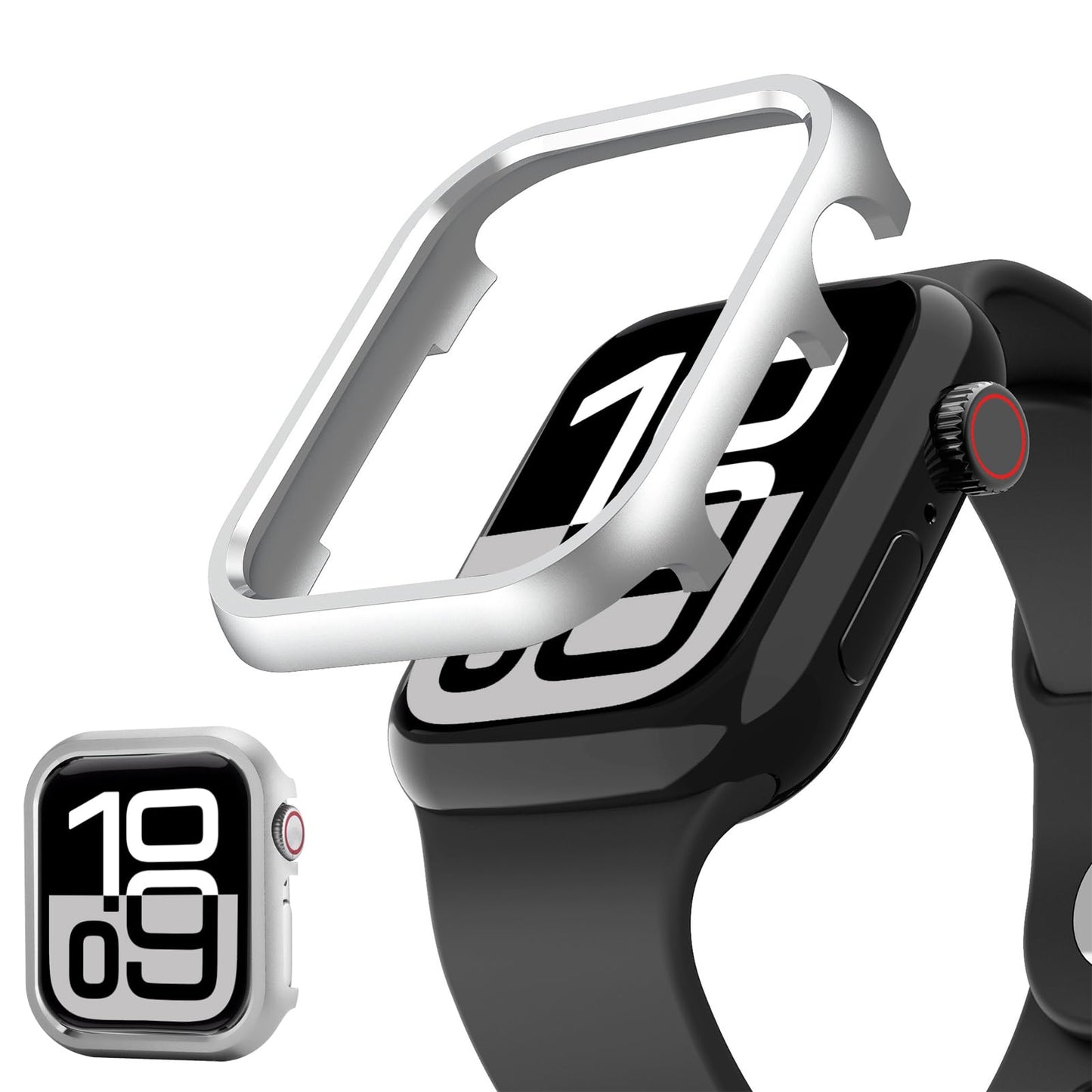 適用 Apple Watch10 42mmメタル ケース 金属カバー iWatch Series10 42mm周り保護 枠 落下保護 耐久性 耐衝撃性 取り付け簡単 シンプル かわいい アップル ウォッチ シリーズ 10 バンパー42mm